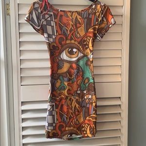 Apple Bottoms graffiti mini Dress/club /party